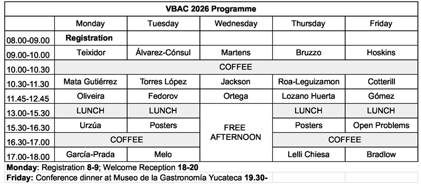VBAC Schedule